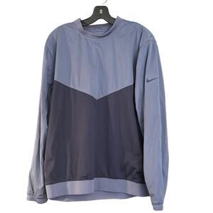 Nike Shield Blue Large Standard Fit Two Tone Blue Long Sleeve Outdoorsy light